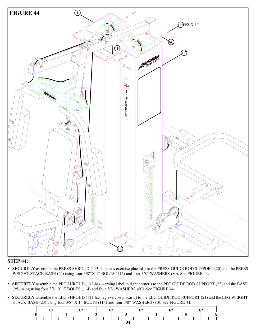 Life Fitness 849 manual 111 