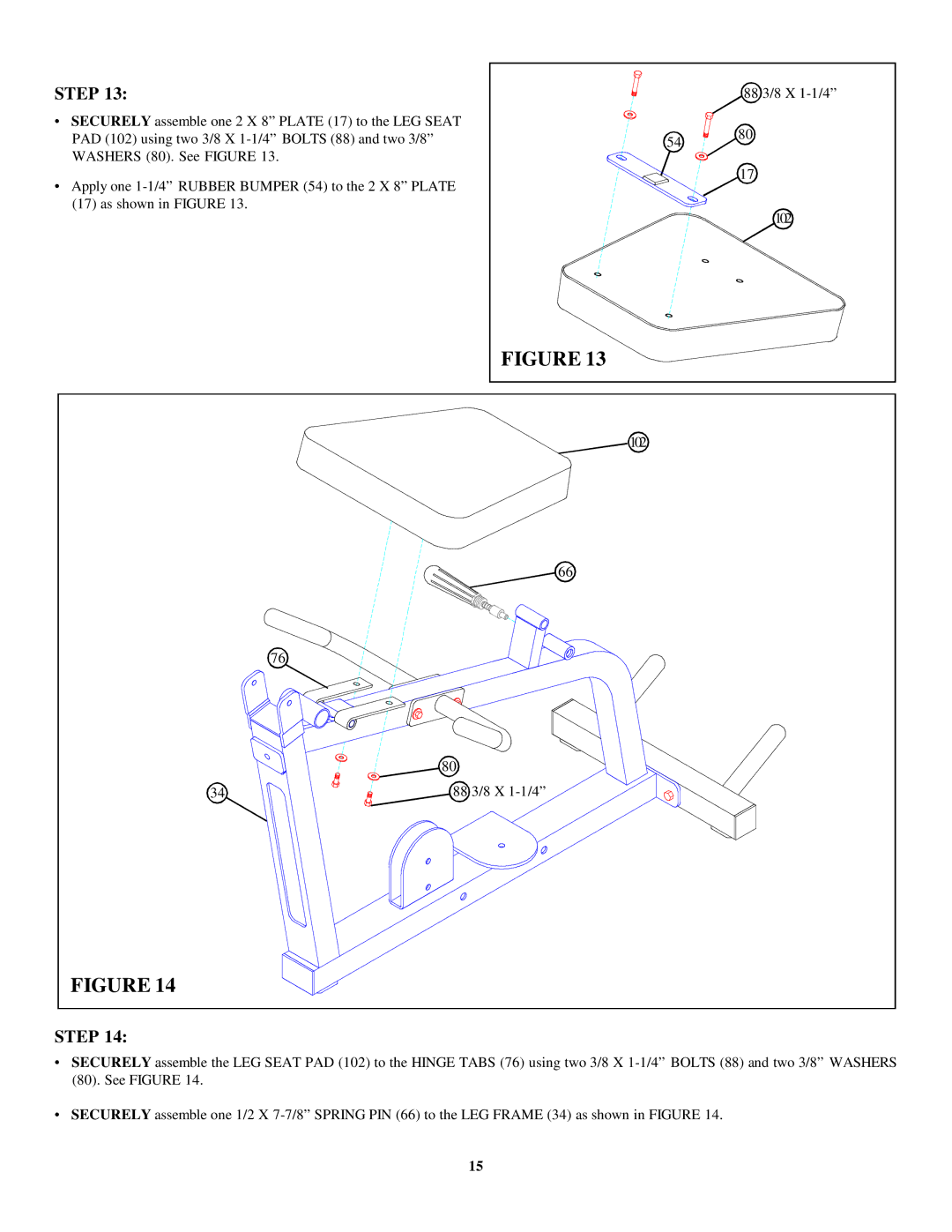 Life Fitness 8500 3 manual 88 3/8 X 1-1/4 