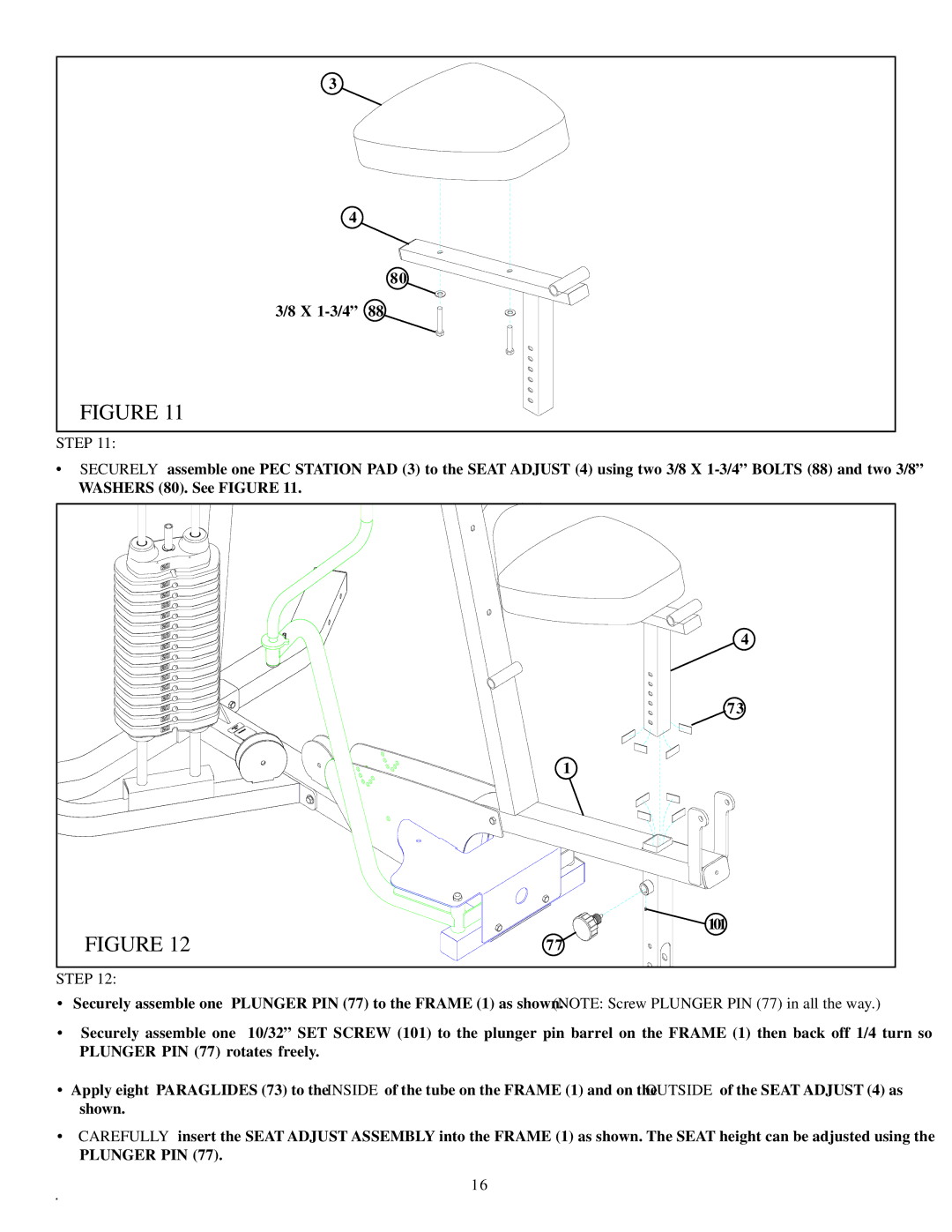 Life Fitness 880 manual X 1-3/4 