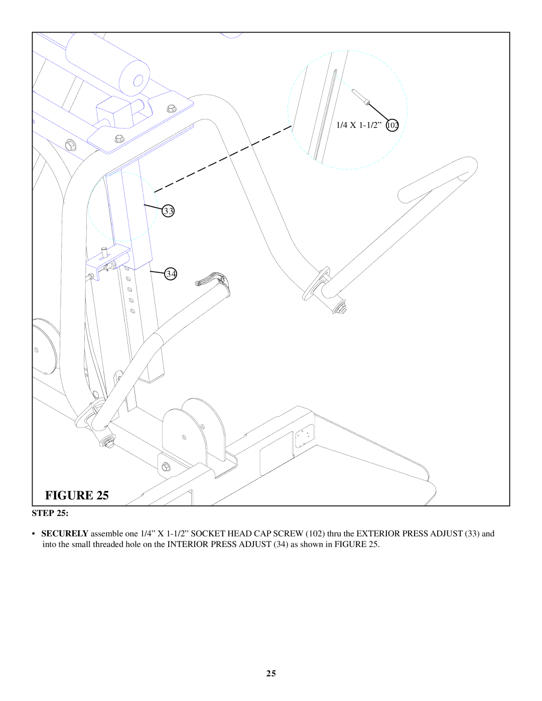 Life Fitness 880 manual X 1-1/2 