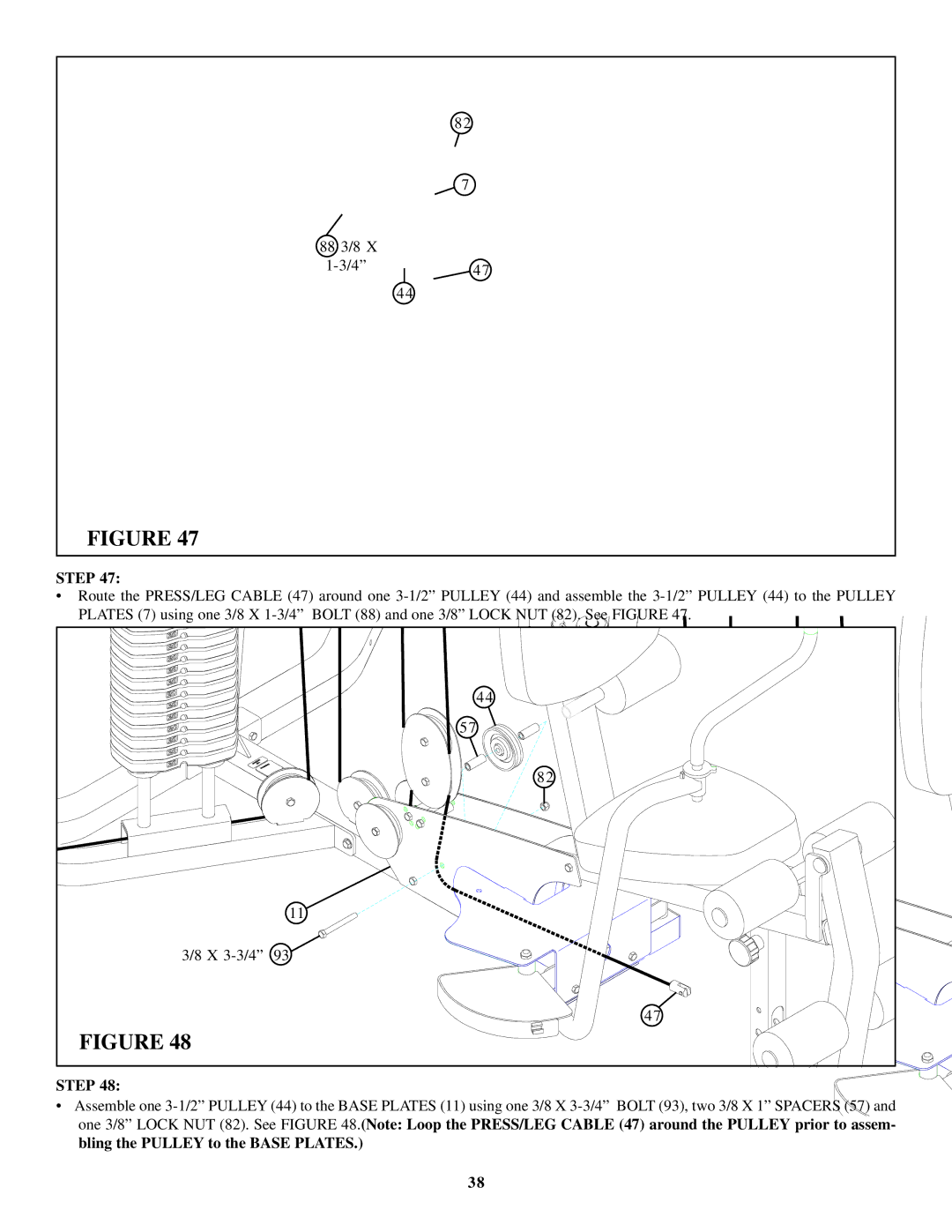 Life Fitness 880 manual 88 3/8 447 