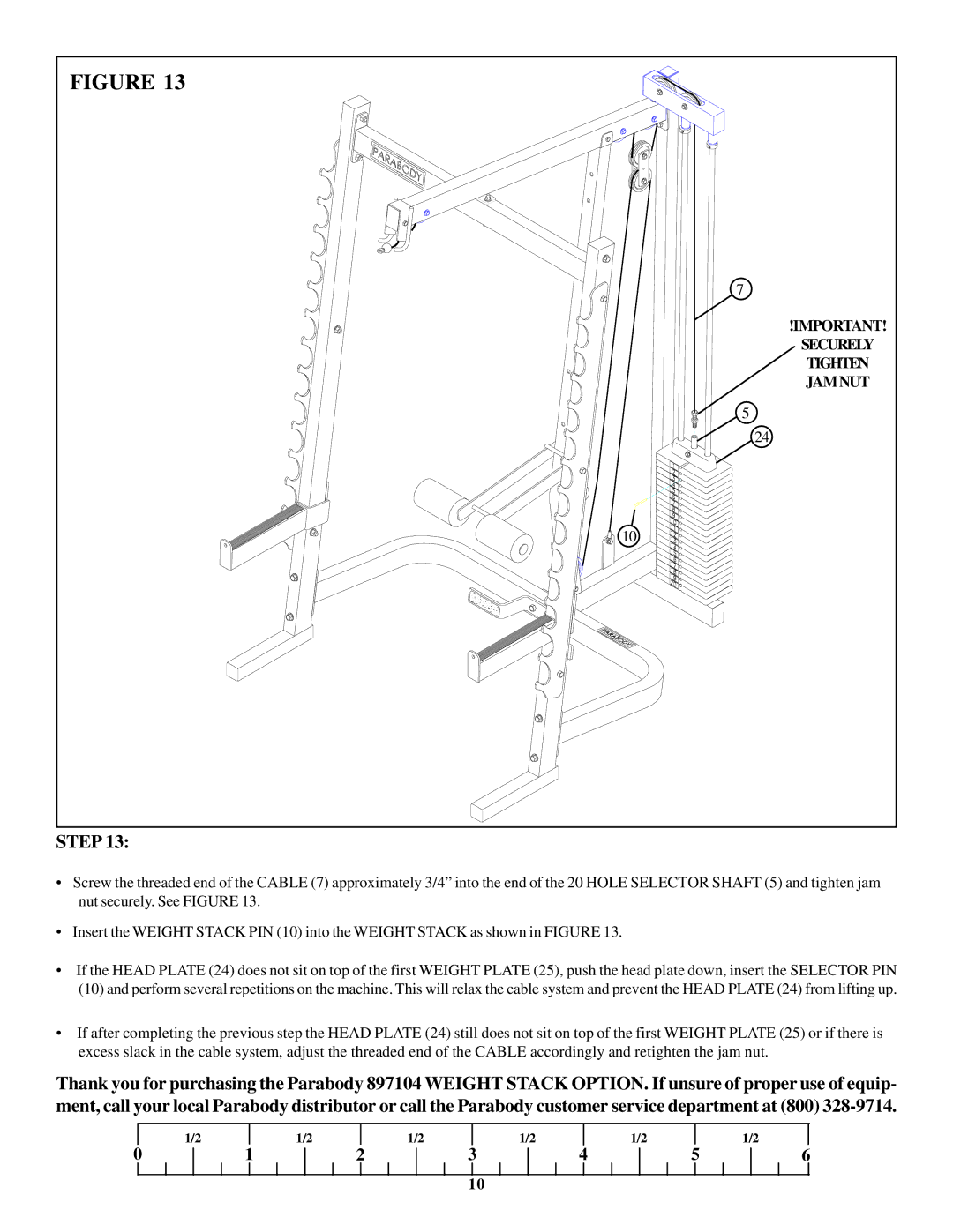 Life Fitness 897104 manual Tighten 