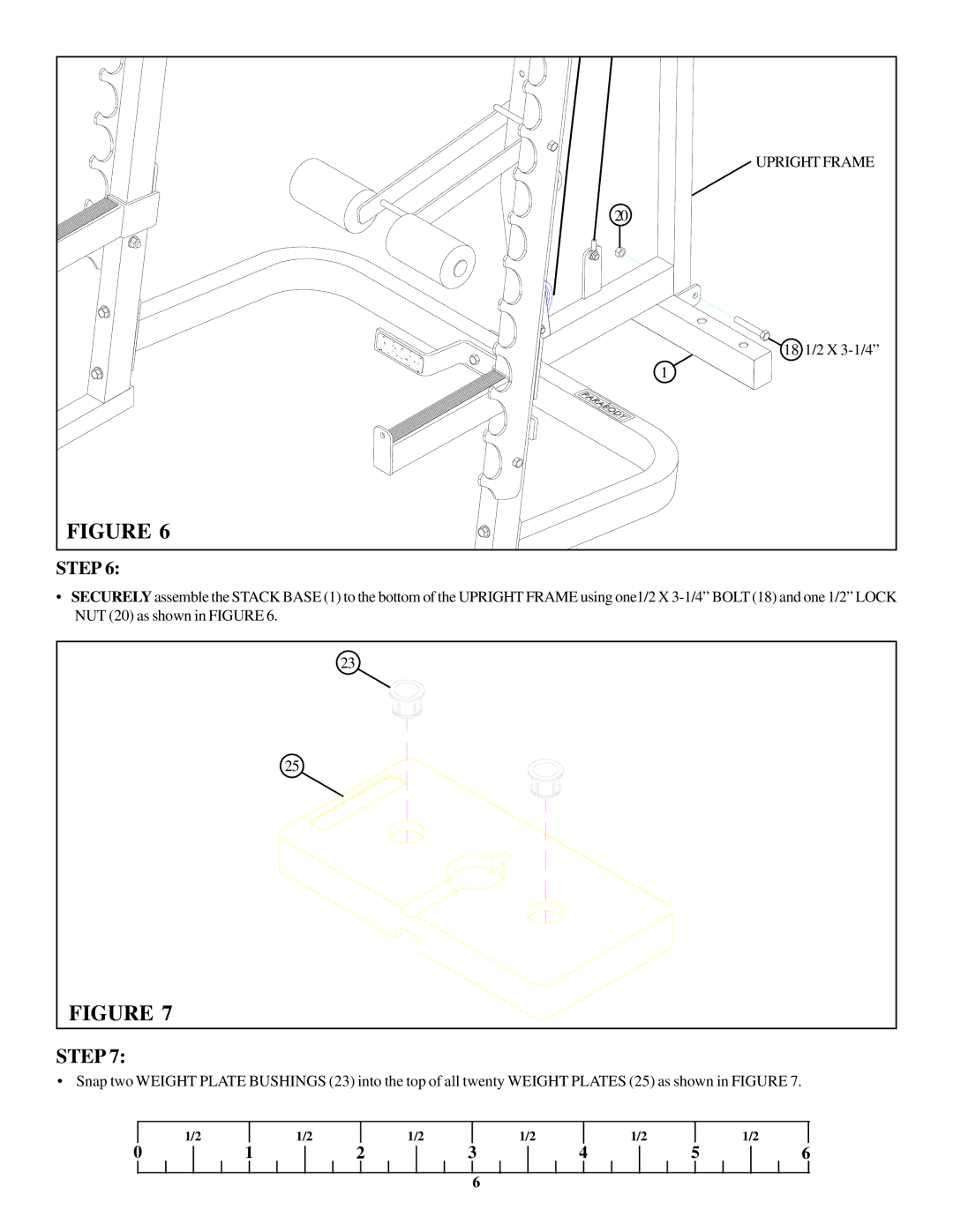 Life Fitness 897104 manual 18 1/2 X 3-1/4 