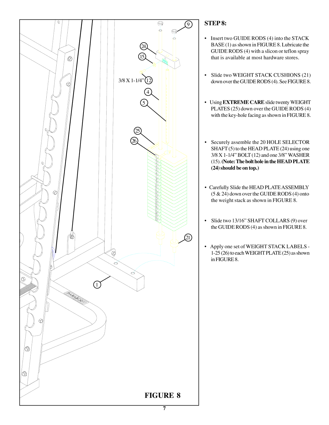 Life Fitness 897104 manual Should be on top 