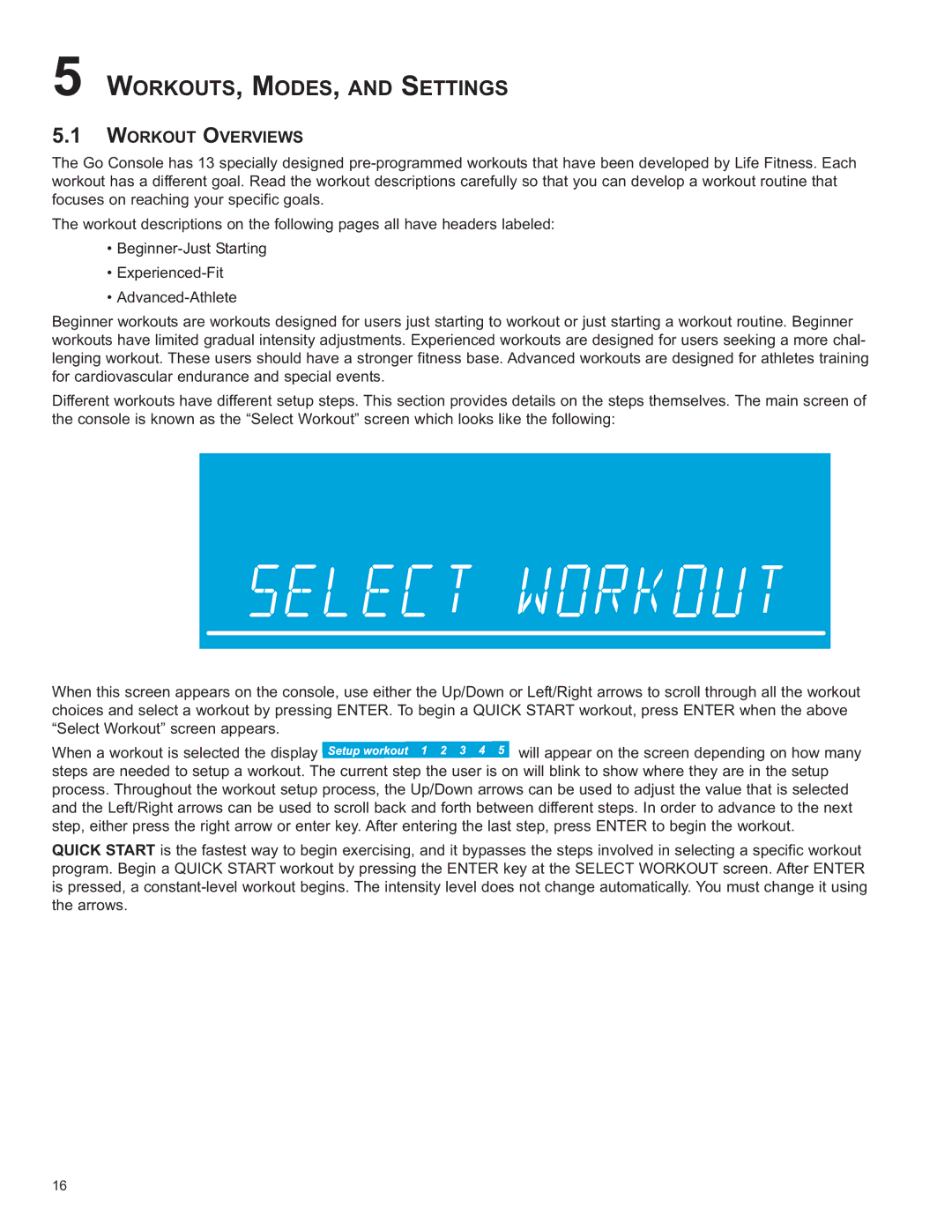 Life Fitness 8975101 REV B-2 owner manual WORKOUTS, MODES, and Settings, Workout Overviews 