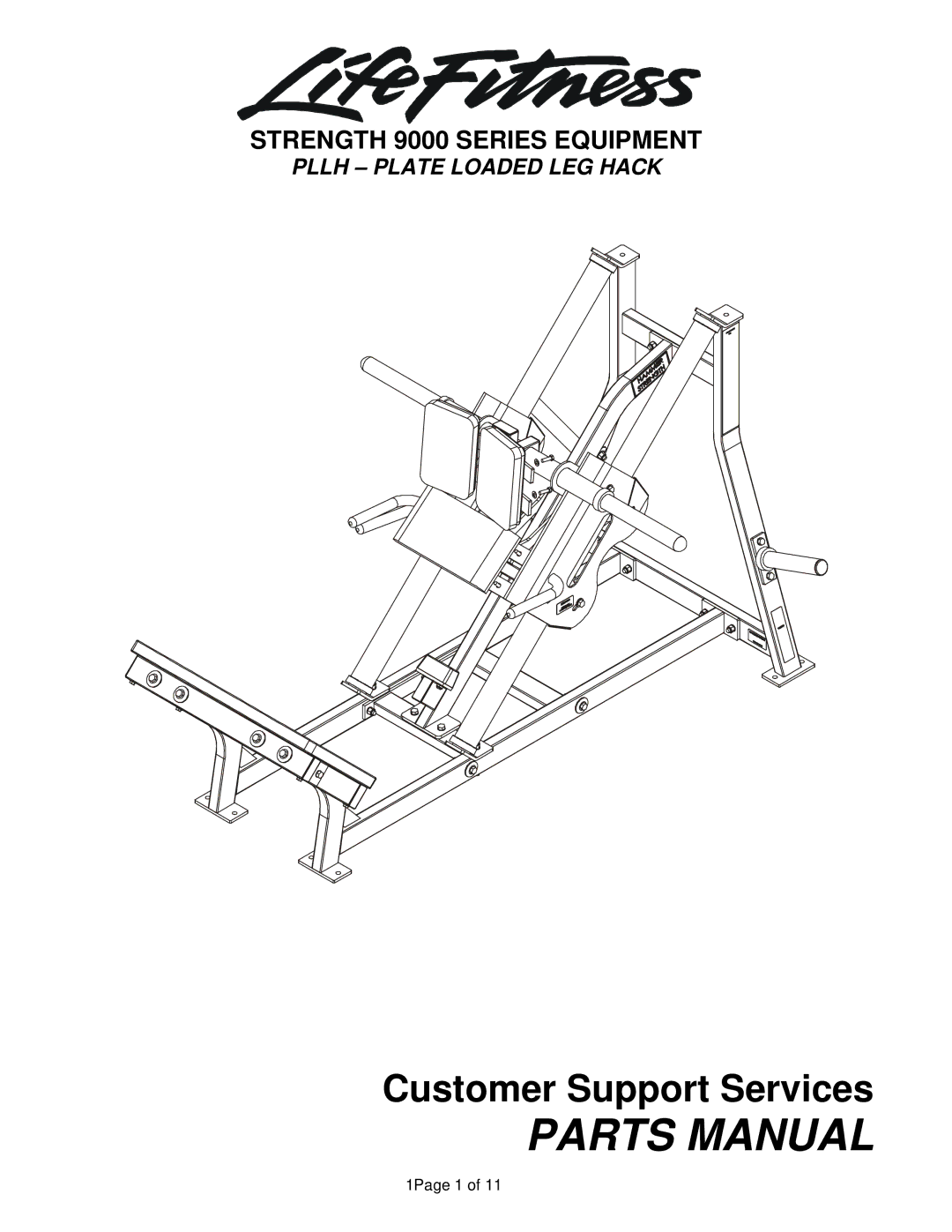 Life Fitness 9000 Series manual Parts Manual 