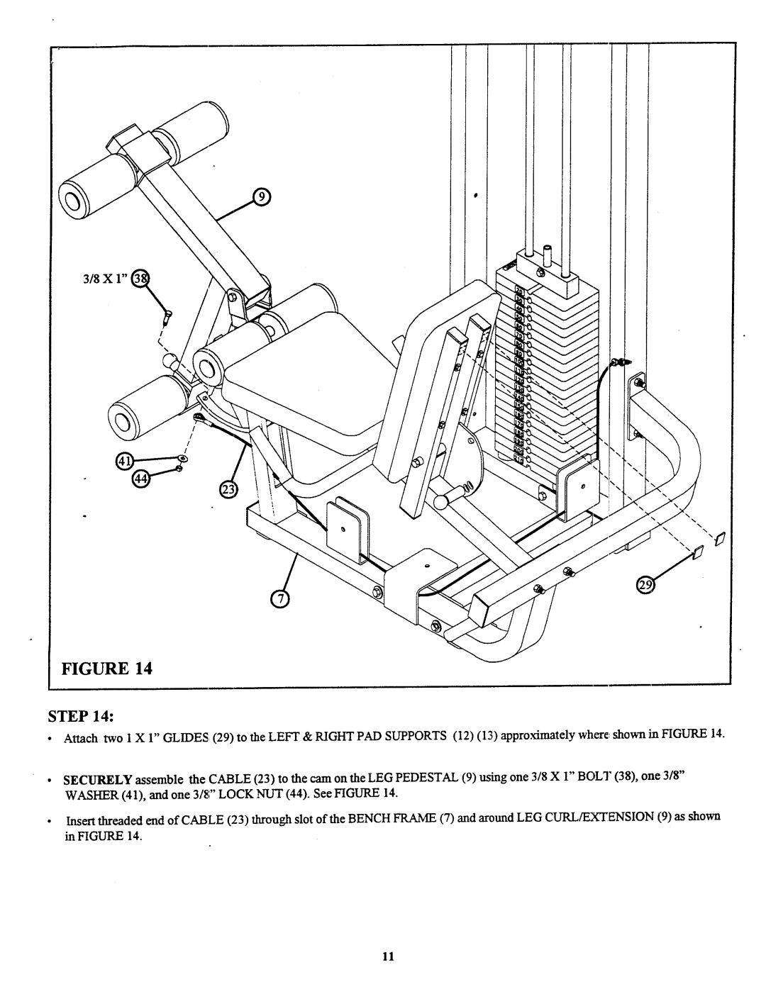 Life Fitness 909101 manual X 1 ~ 