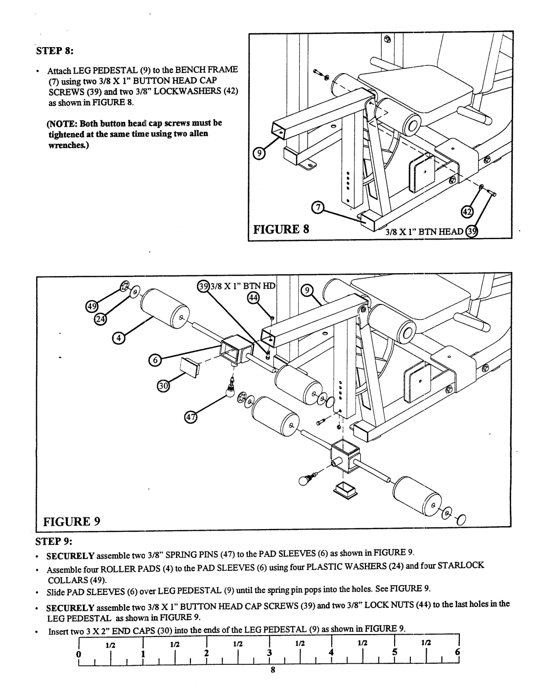 Life Fitness 909101 manual Step 