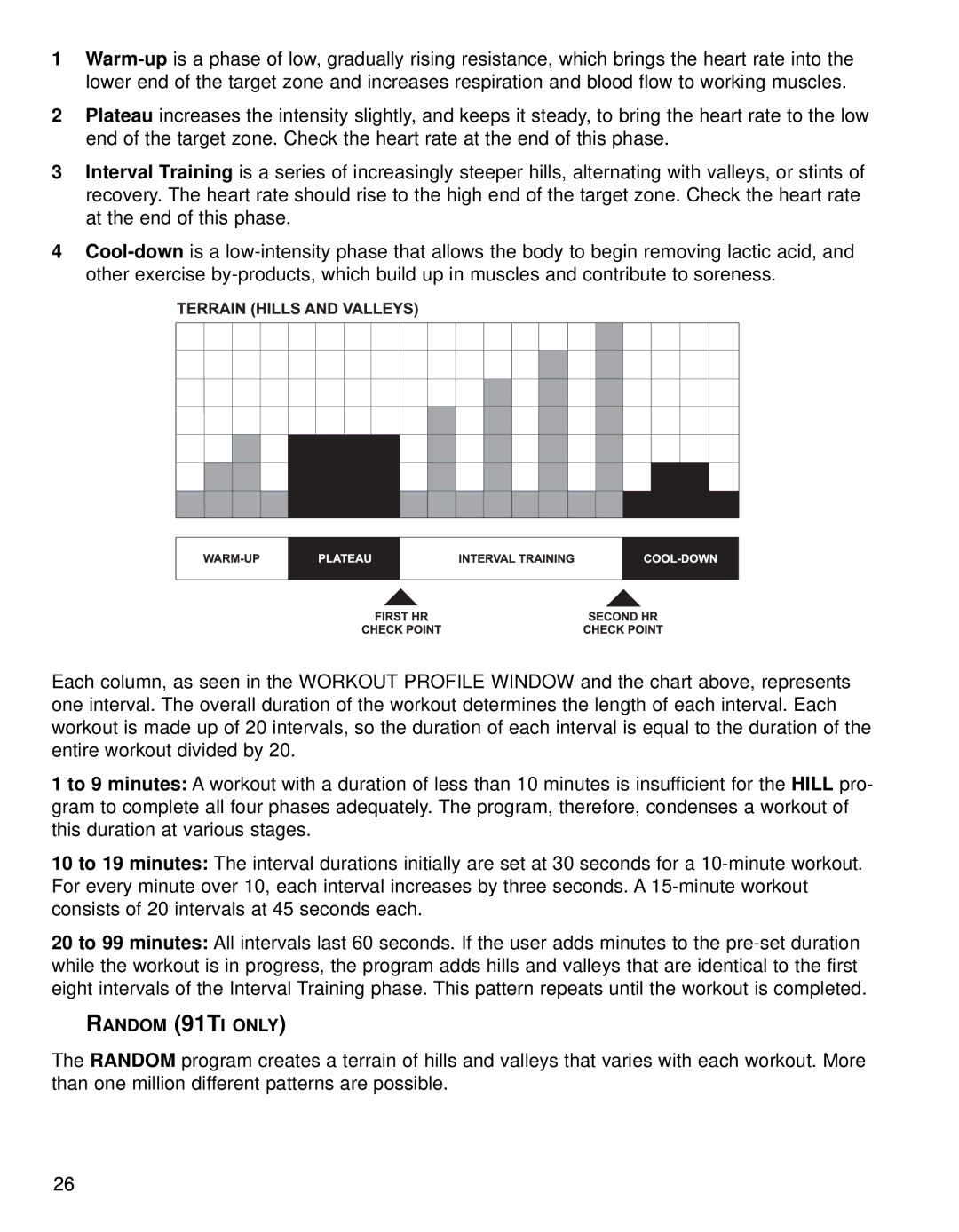 Life Fitness 91Ti, 90T operation manual Random 91TI only 