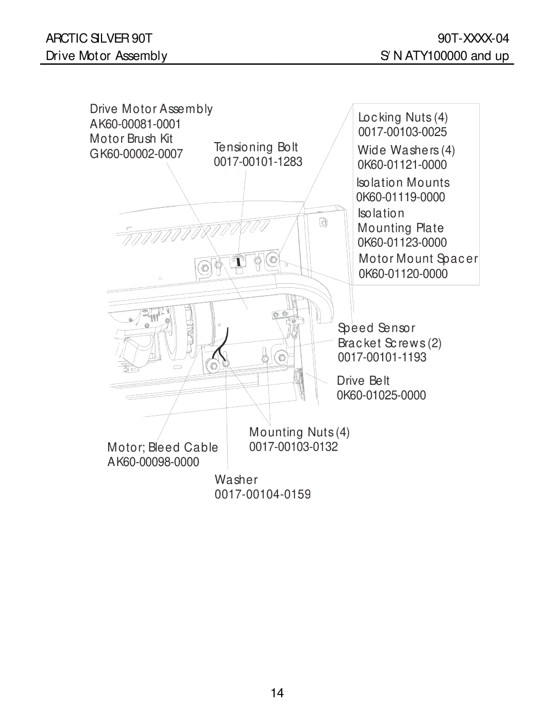 Life Fitness 90T-XXXX-04 manual Drive Motor Assembly 