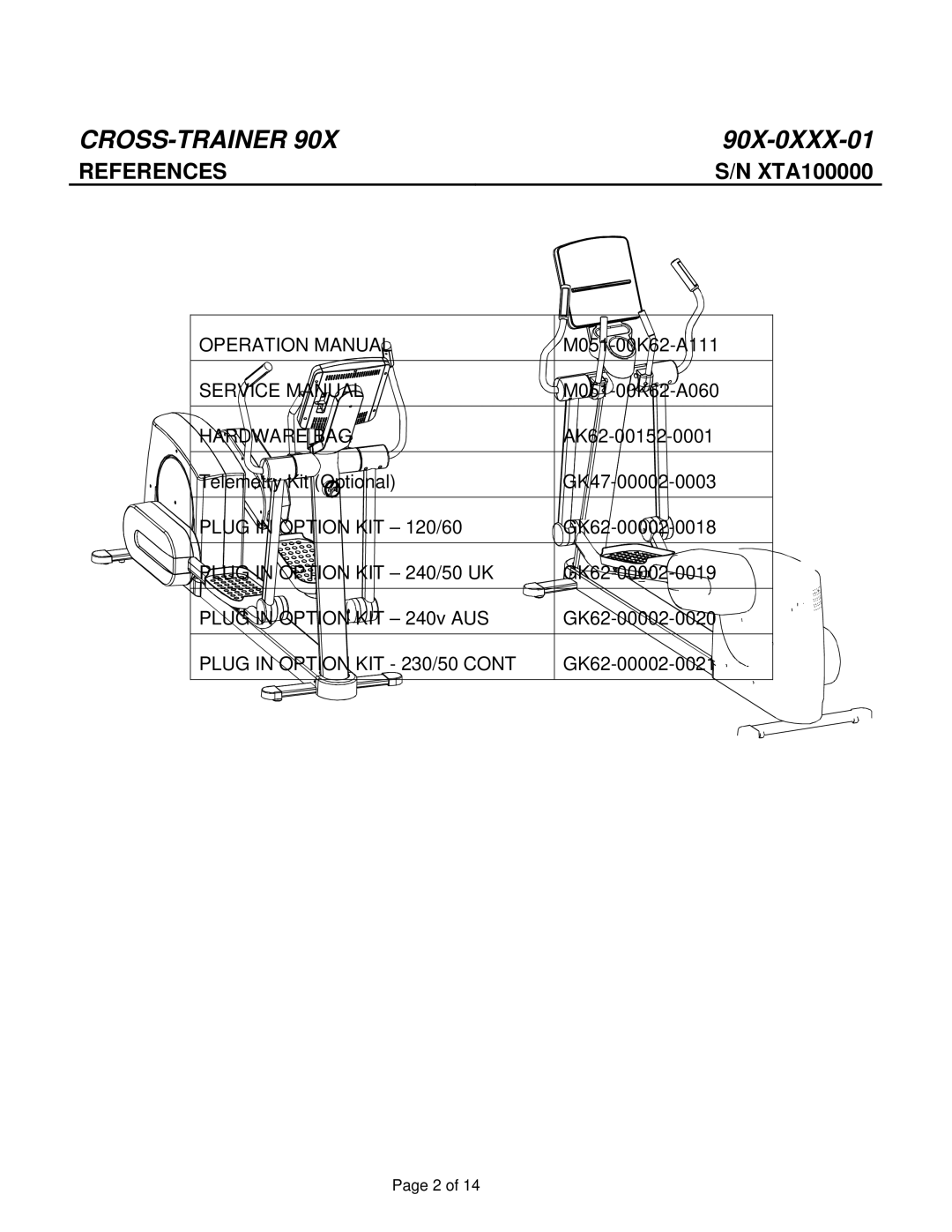 Life Fitness 90X-0XXX-01 manual 