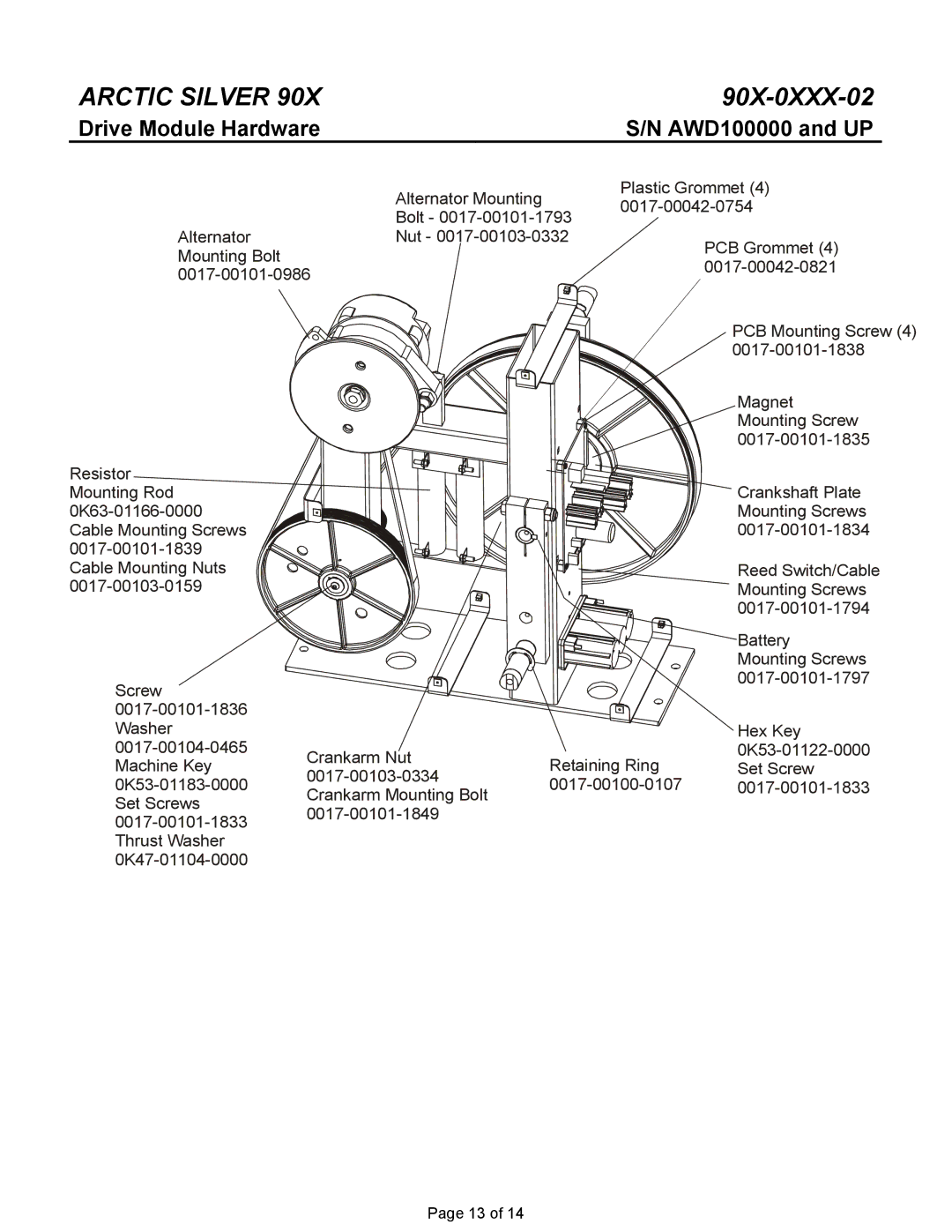 Life Fitness 90X-0XXX-02 manual Drive Module Hardware 