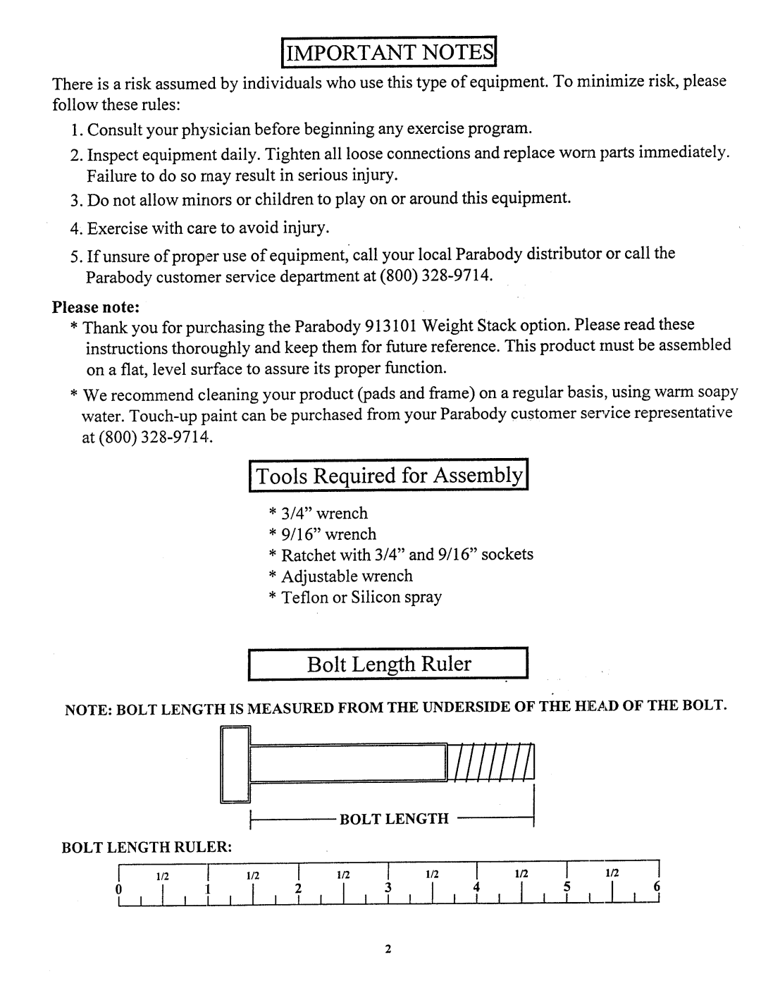 Life Fitness 913101 manual Ii/!/I 