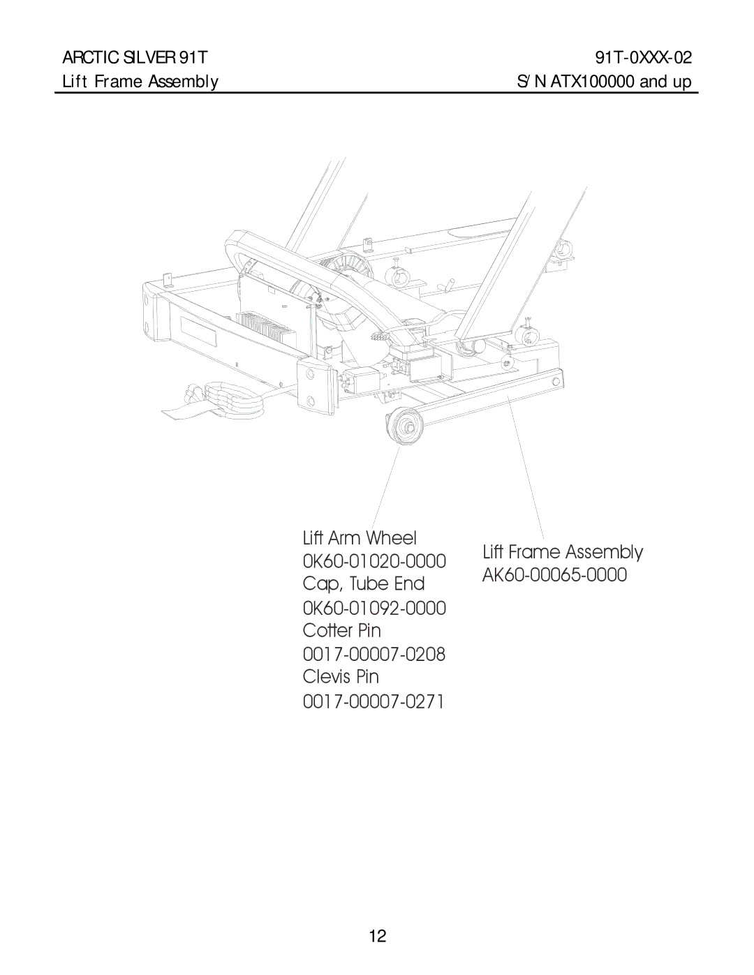 Life Fitness 91T manual 0017-00007-0271, Lift Frame Assembly 