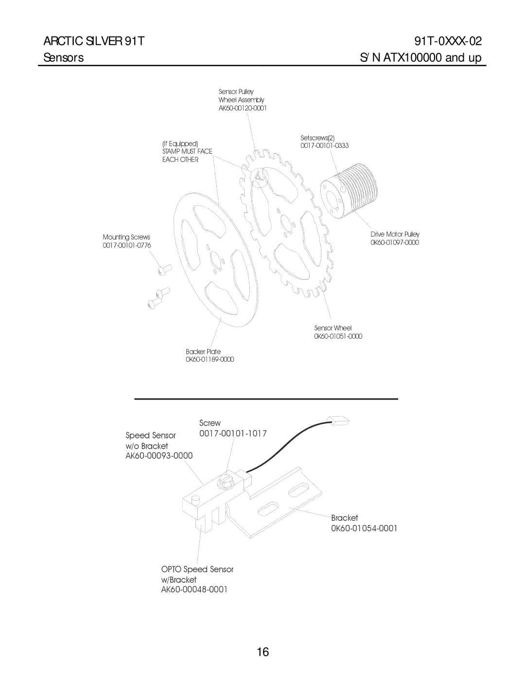 Life Fitness 91T manual Sensors 