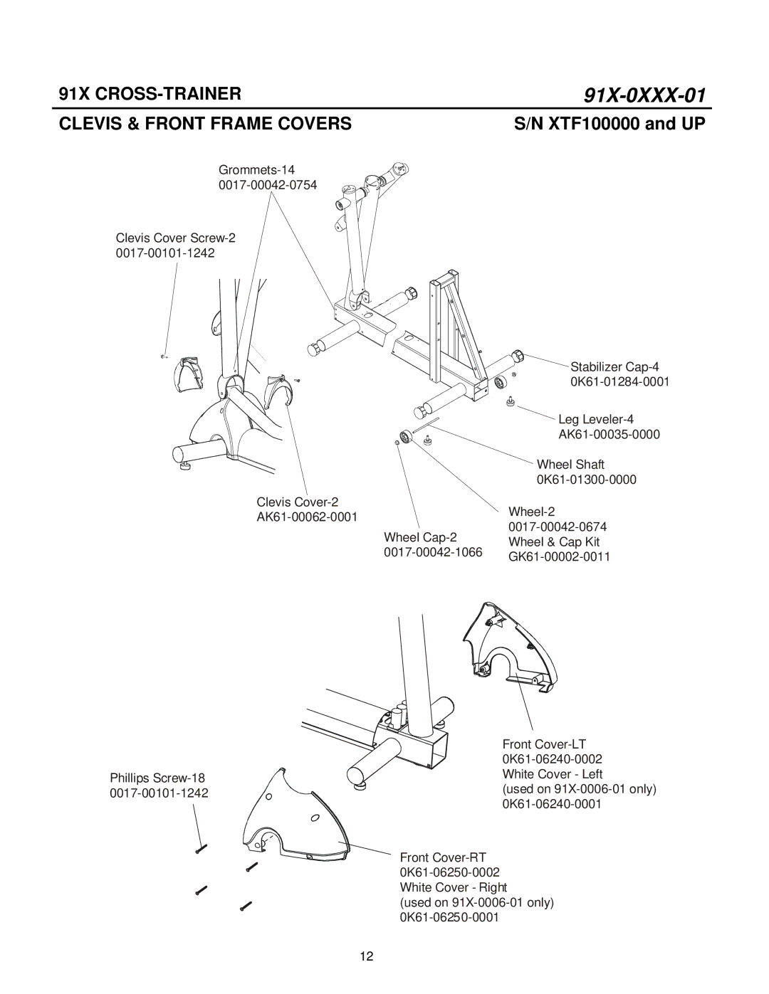 Life Fitness 91X-0XXX-01 manual 