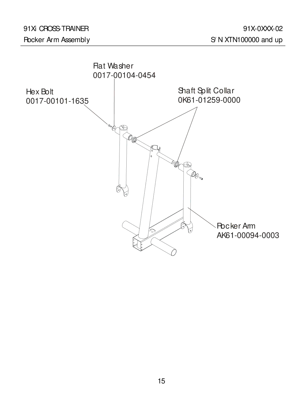 Life Fitness 91Xi manual Flat Washer 