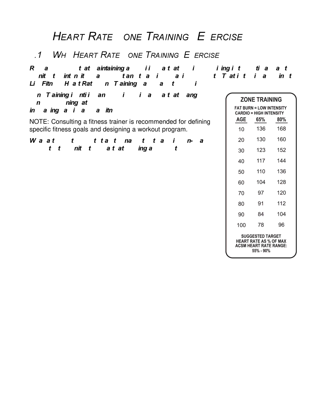 Life Fitness 93T operation manual Heart Rate Zone Training Exercise, WHY Heart Rate Zone Training EXERCISE? 