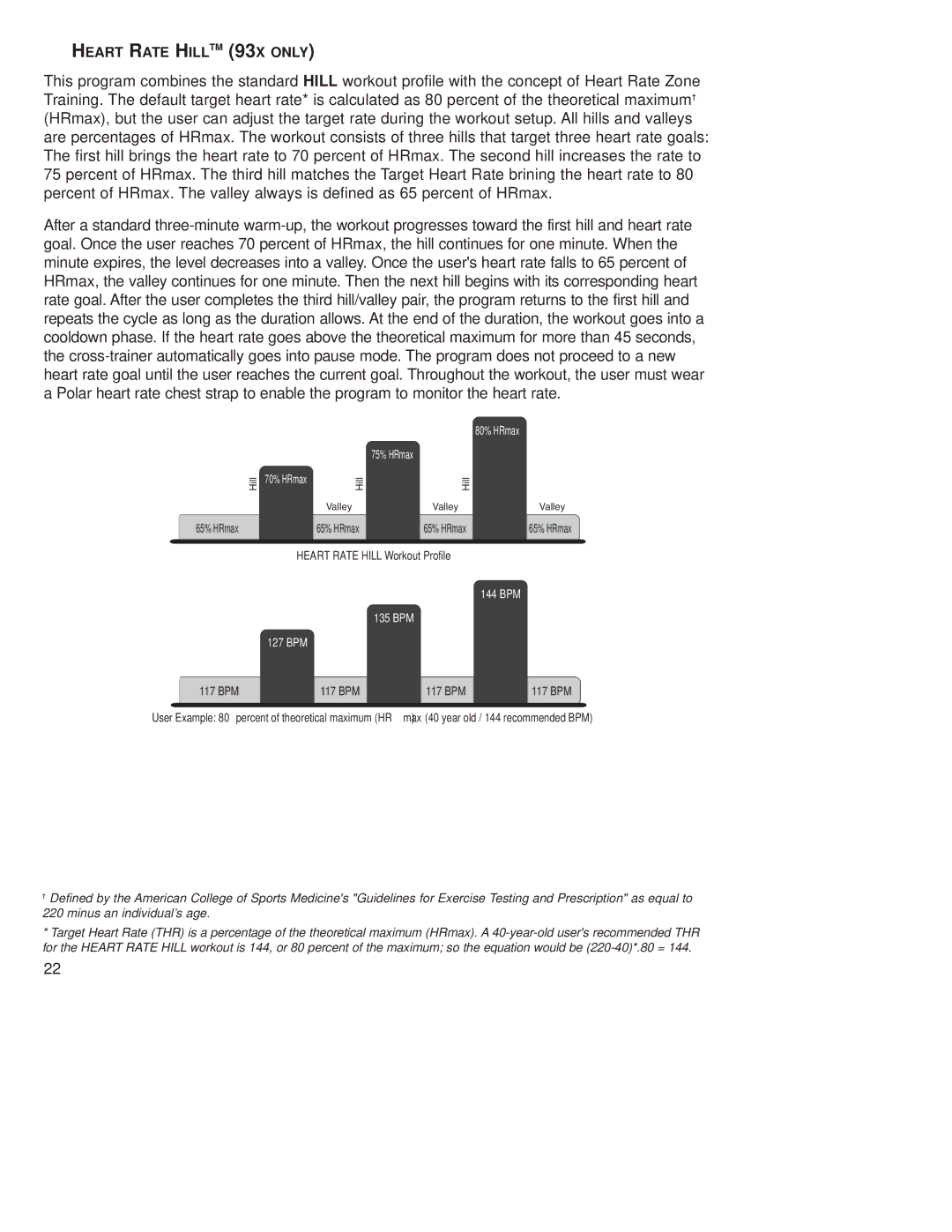 Life Fitness operation manual Heart Rate Hilltm 93X only 