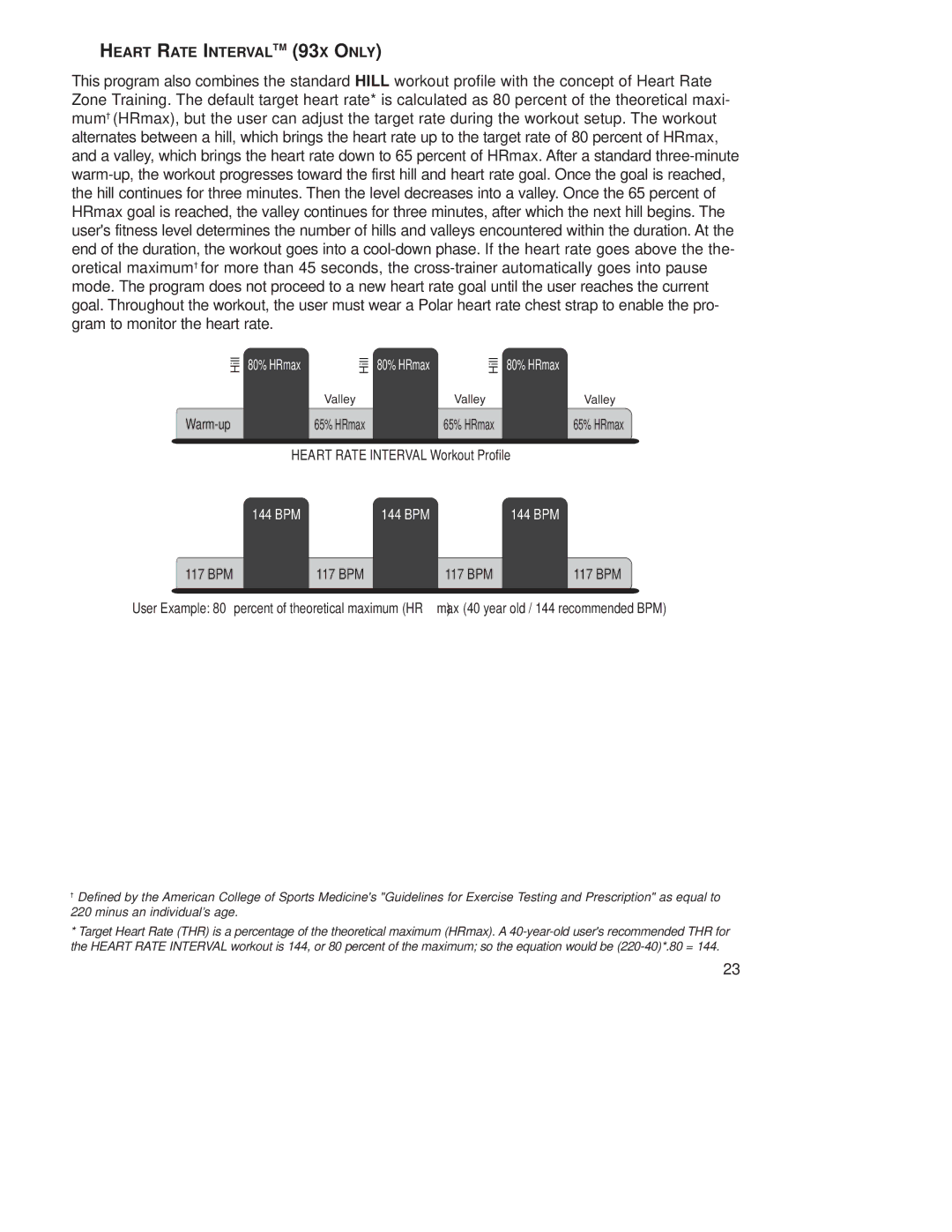 Life Fitness operation manual Heart Rate Intervaltm 93X only 