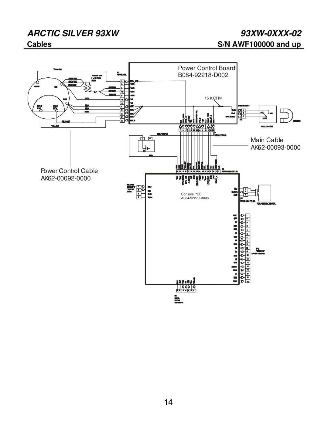 Life Fitness 93XW-0XXX-02 manual Cables 