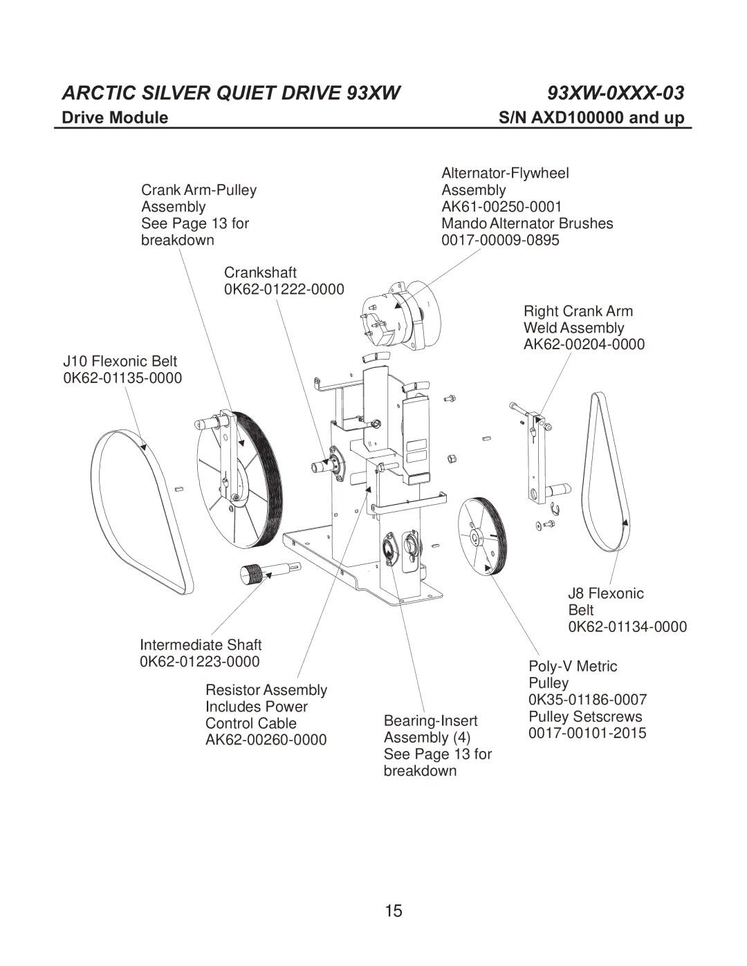 Life Fitness 93XW-0XXX-03 manual Drive Module 