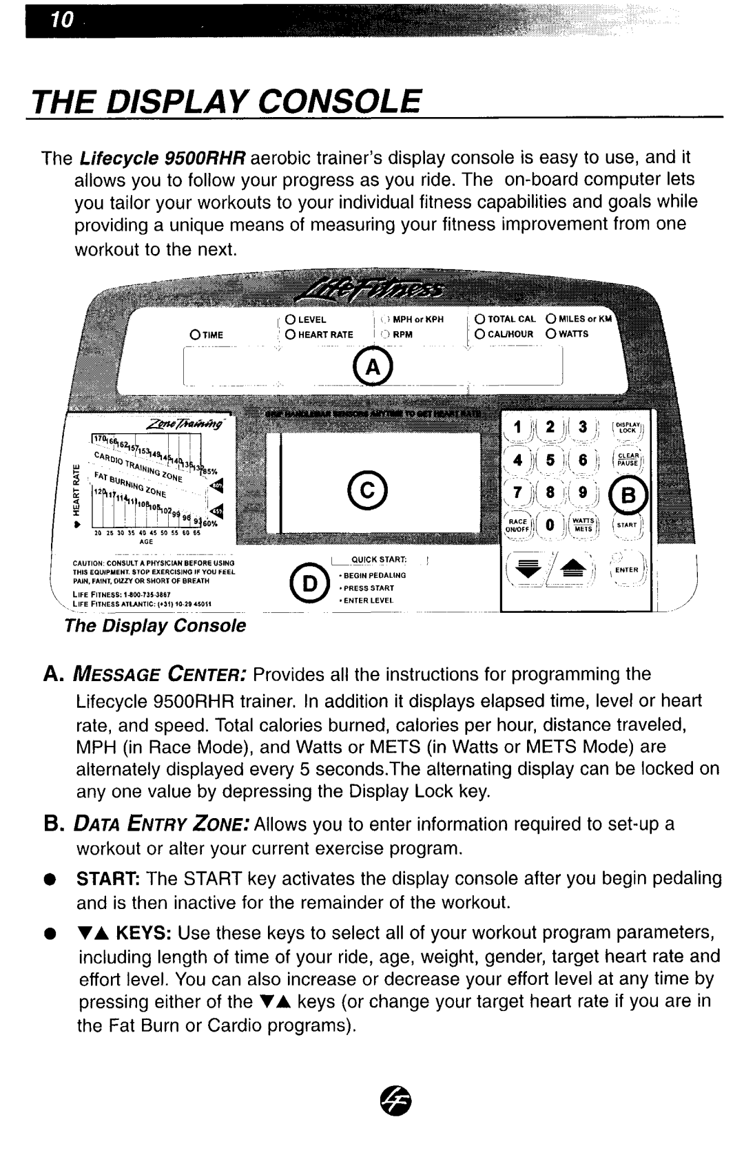 Life Fitness 9500RHR manual 