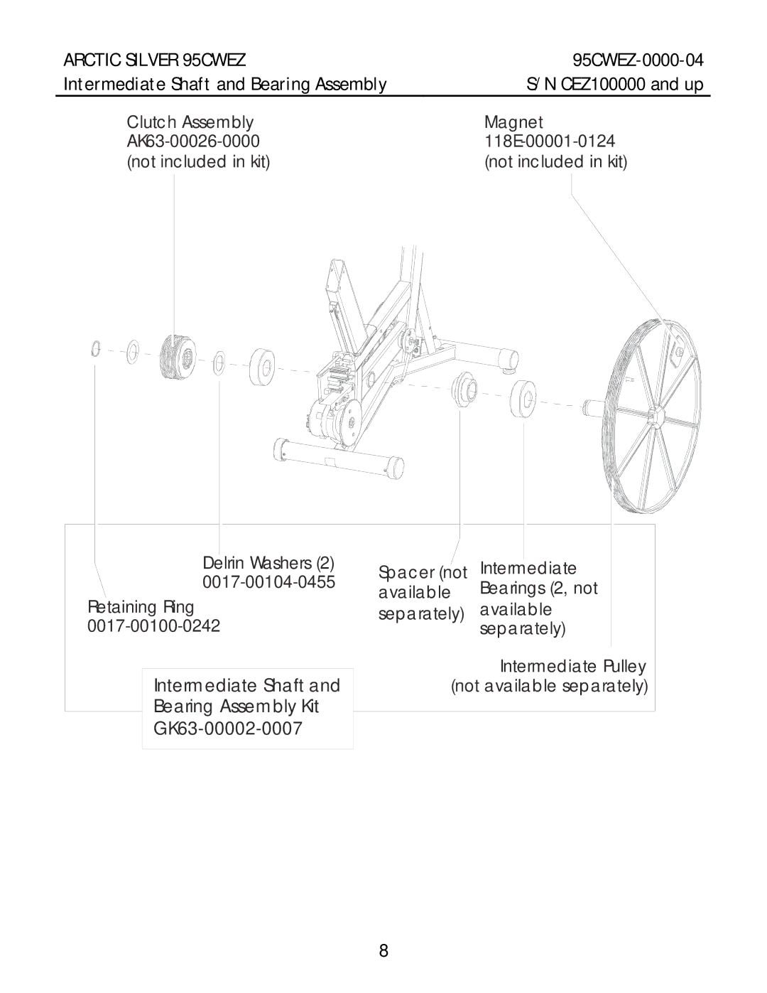 Life Fitness manual Arctic Silver 95CWEZ 