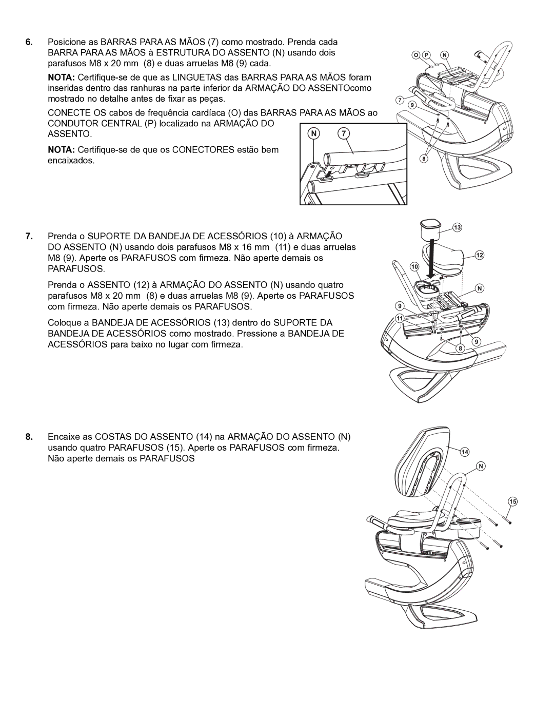 Life Fitness 95R manual Assento 