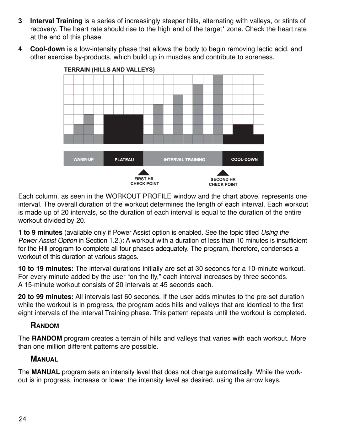 Life Fitness 95RI operation manual Random, Manual 