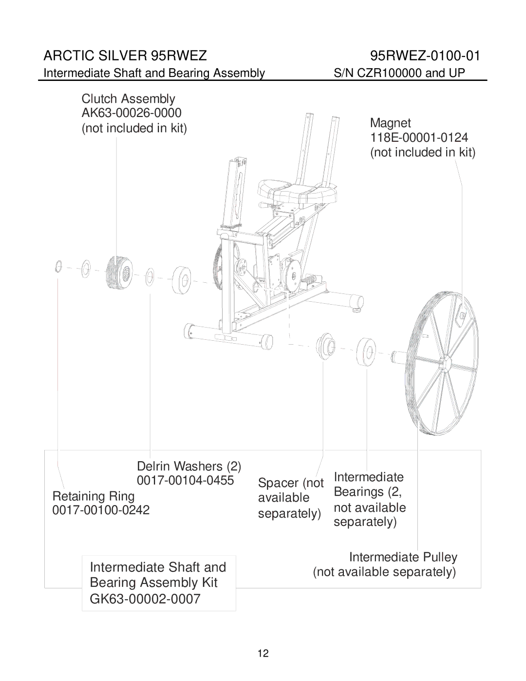 Life Fitness manual Arctic Silver 95RWEZ 