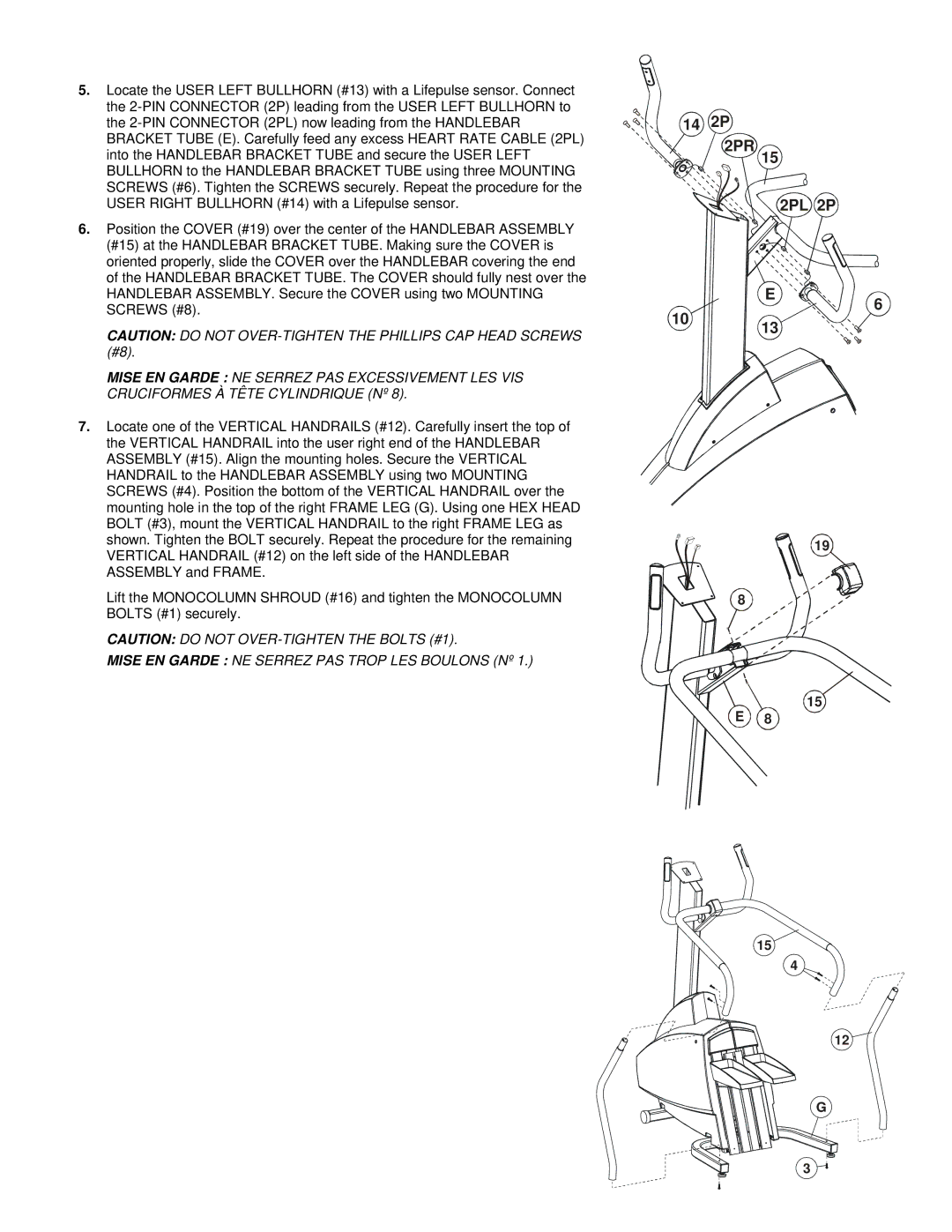 Life Fitness 95Se manual 14 2P 2PR 2PL 2P 