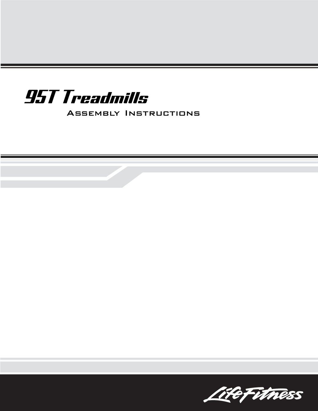 Life Fitness manual 95T Treadmills 