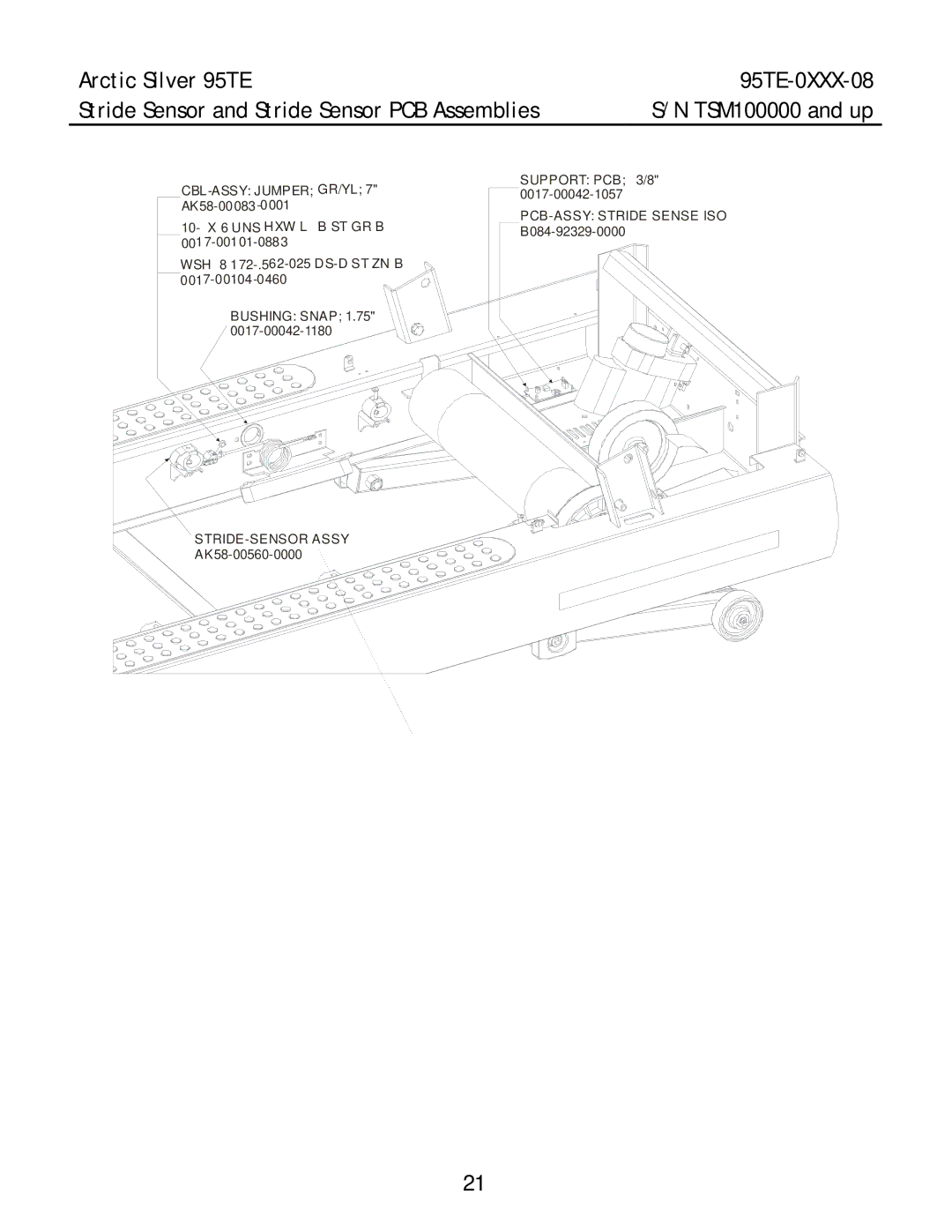 Life Fitness 95TE-0XXX-08 manual CBL-ASSY Jumper GR/YL 