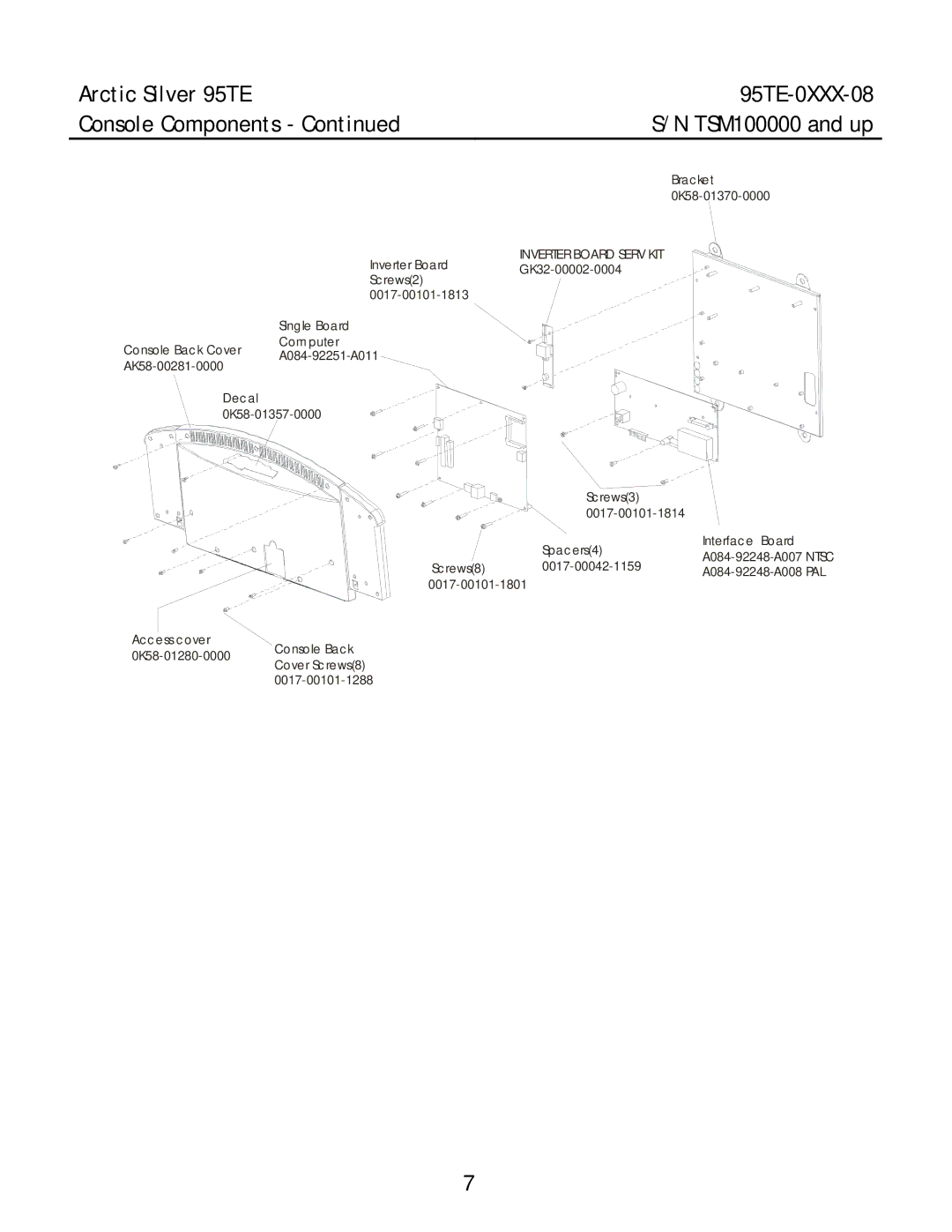 Life Fitness 95TE-0XXX-08 manual Inverter Board Serv KIT 