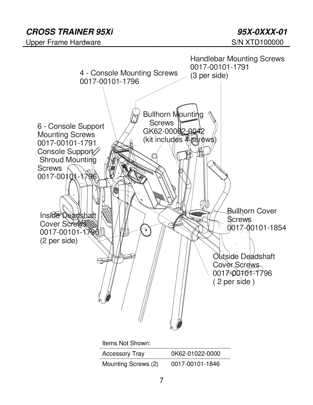 Life Fitness manual Cross Trainer 95X-0XXX-01 