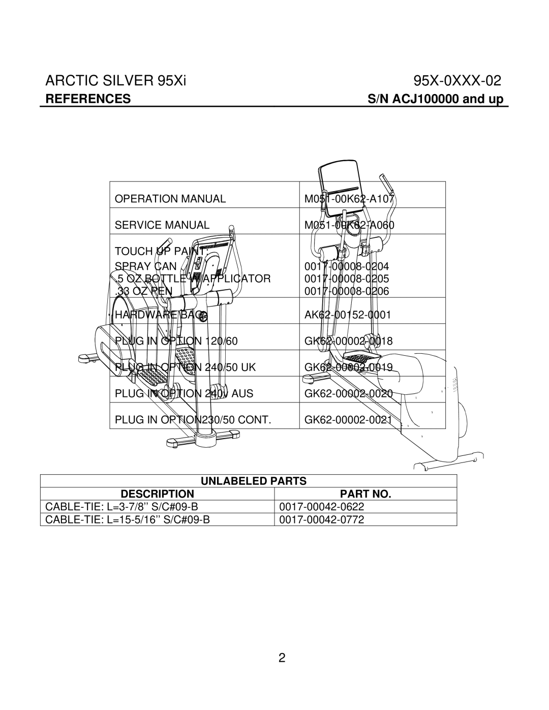 Life Fitness manual Arctic Silver 95X-0XXX-02 