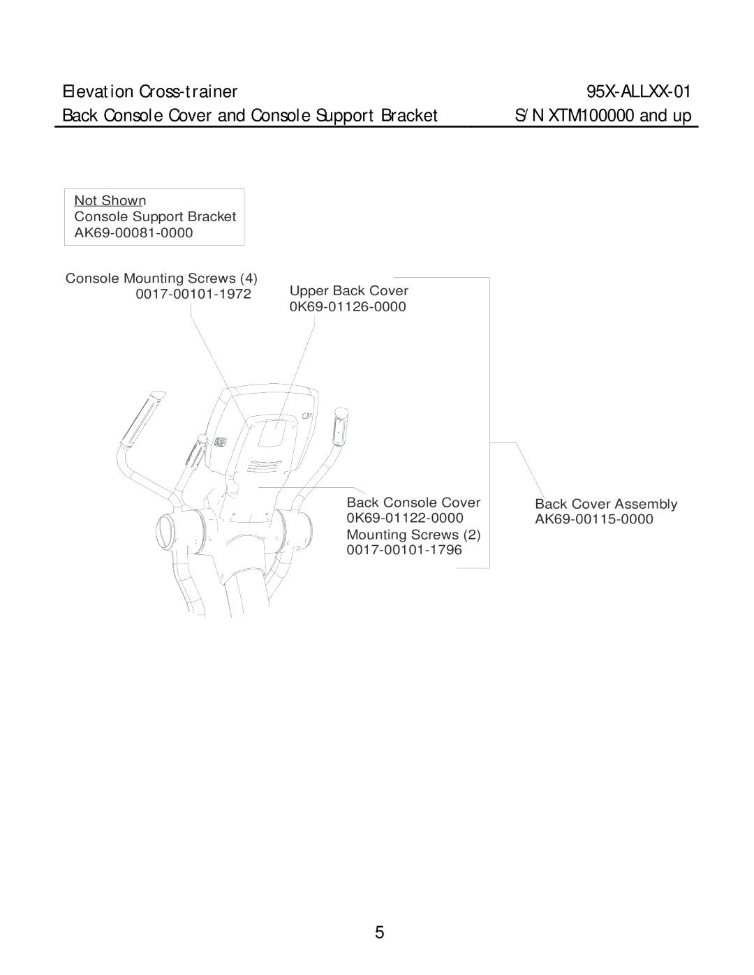 Life Fitness 95X-ALLXX-01 manual 