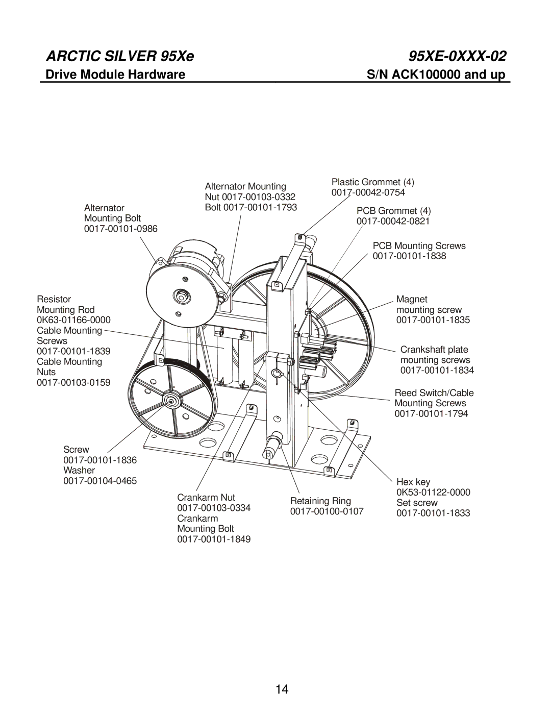 Life Fitness 95XE-0XXX-02 manual Drive Module Hardware 