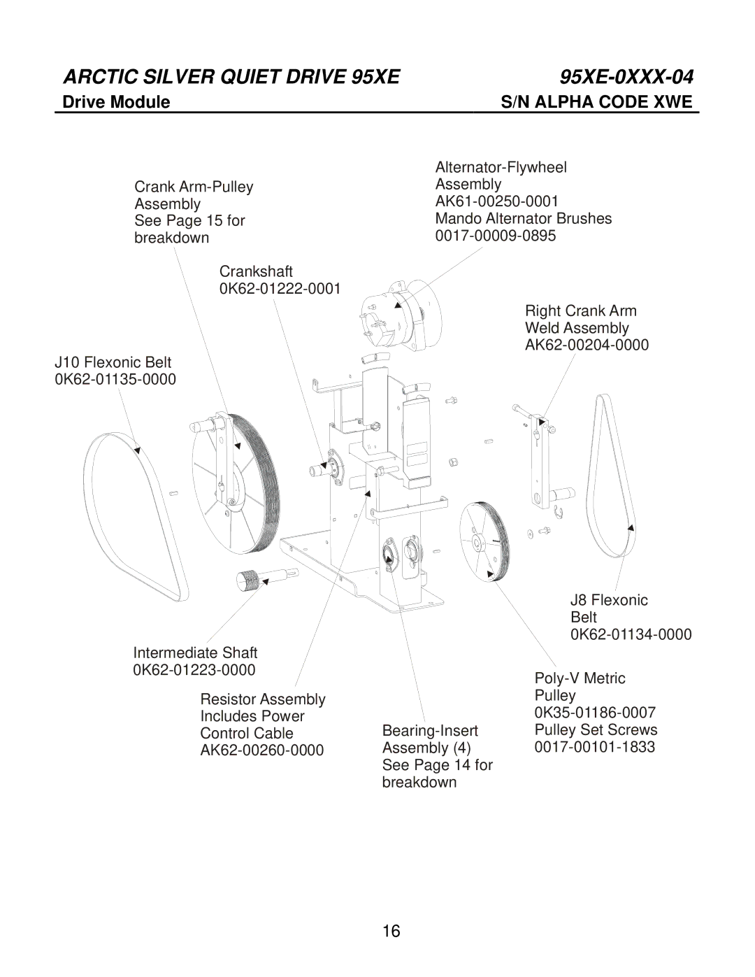 Life Fitness 95Xe-0XXX-04 manual Drive Module 