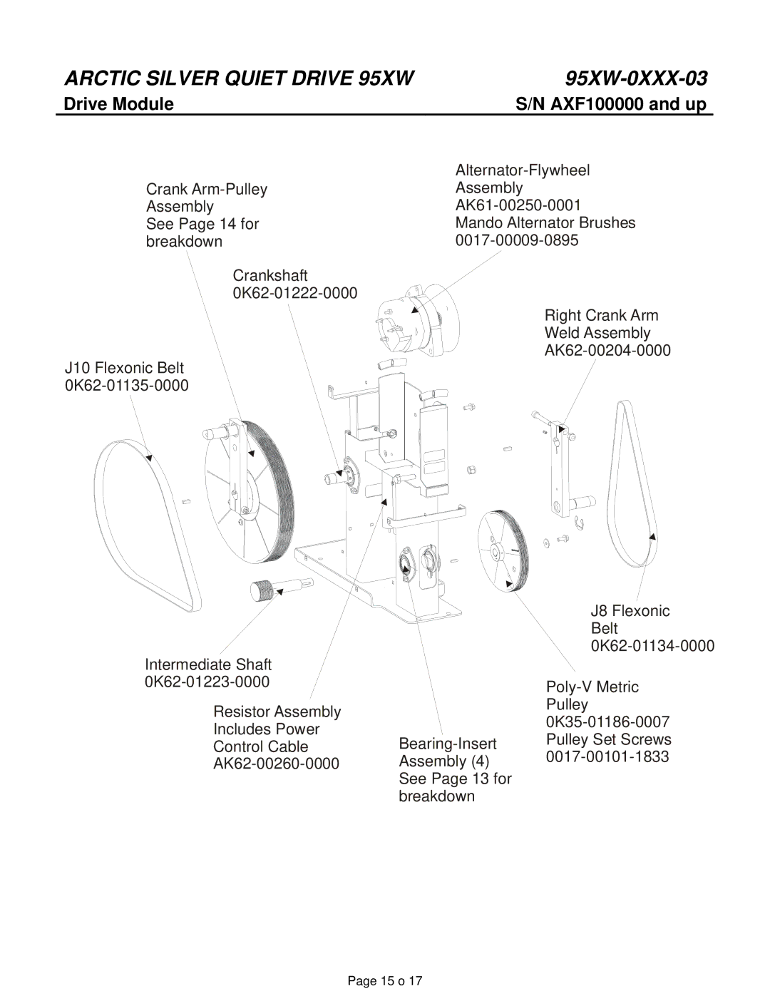 Life Fitness 95XW-0XXX-03 manual Drive Module 