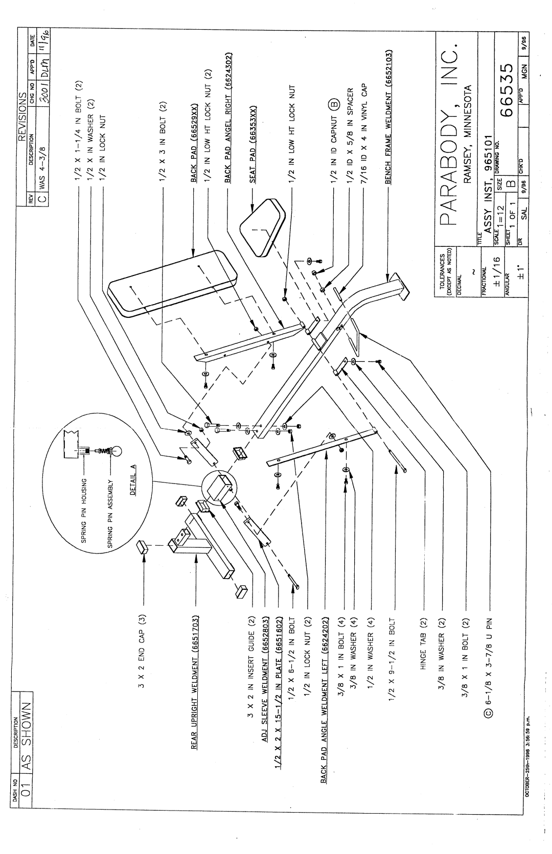 Life Fitness 965101 manual ~//\V 