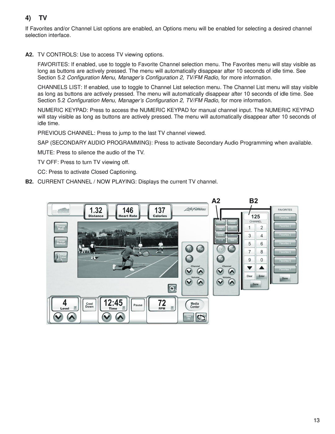 Life Fitness 97C, 95R operation manual A2 B2 