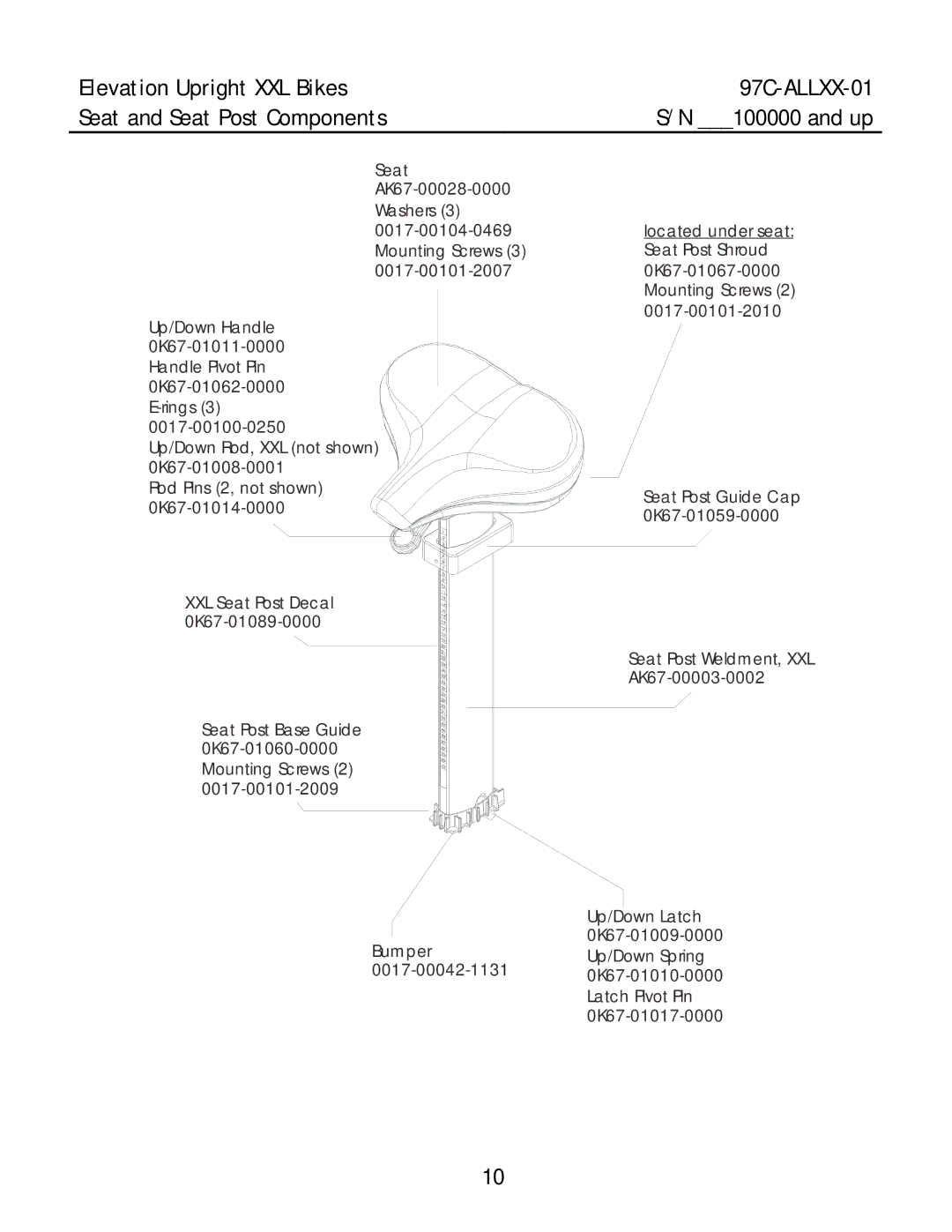 Life Fitness 97C-ALLXX-01 manual and up 