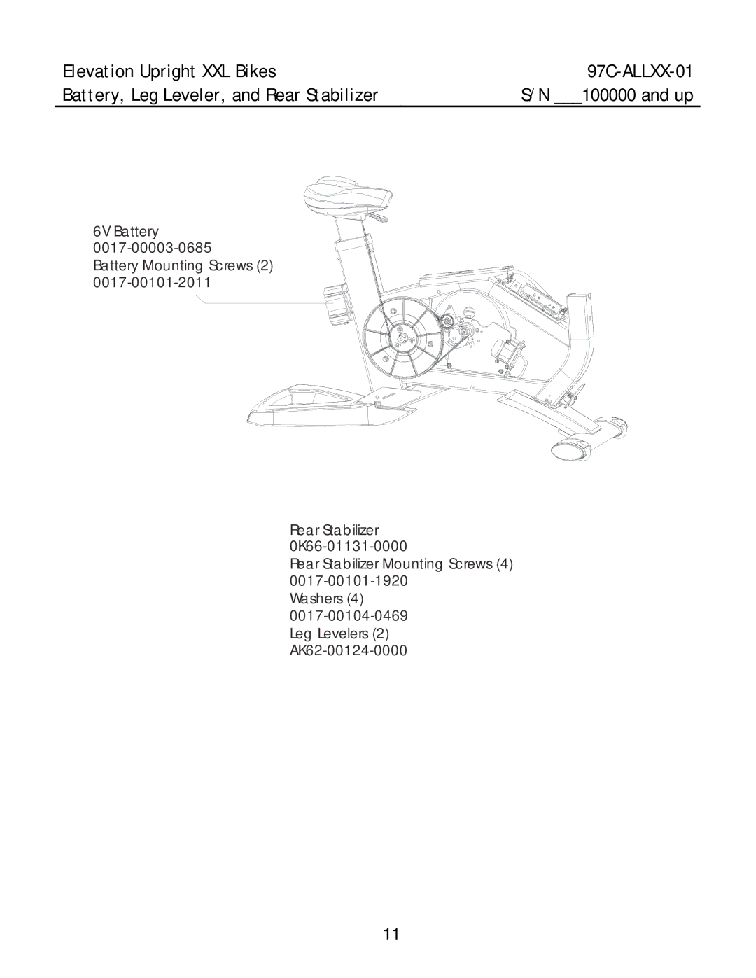 Life Fitness 97C-ALLXX-01 manual and up 