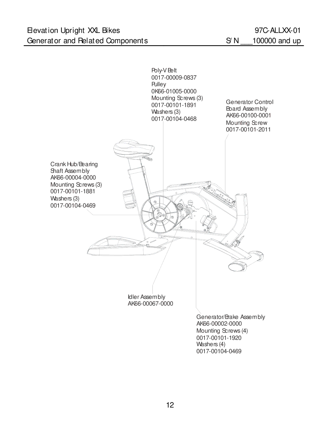 Life Fitness 97C-ALLXX-01 manual and up 