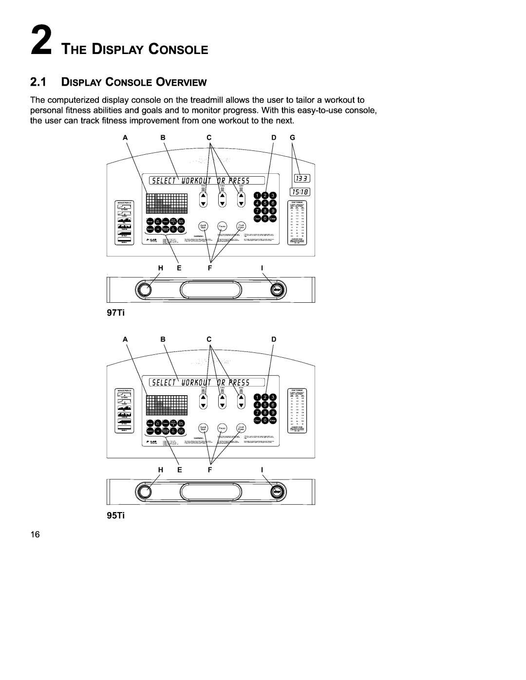 Life Fitness 97Ti operation manual 