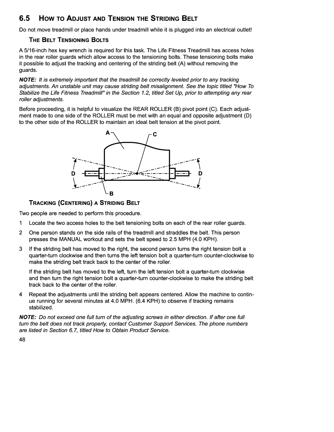 Life Fitness 97Ti operation manual 