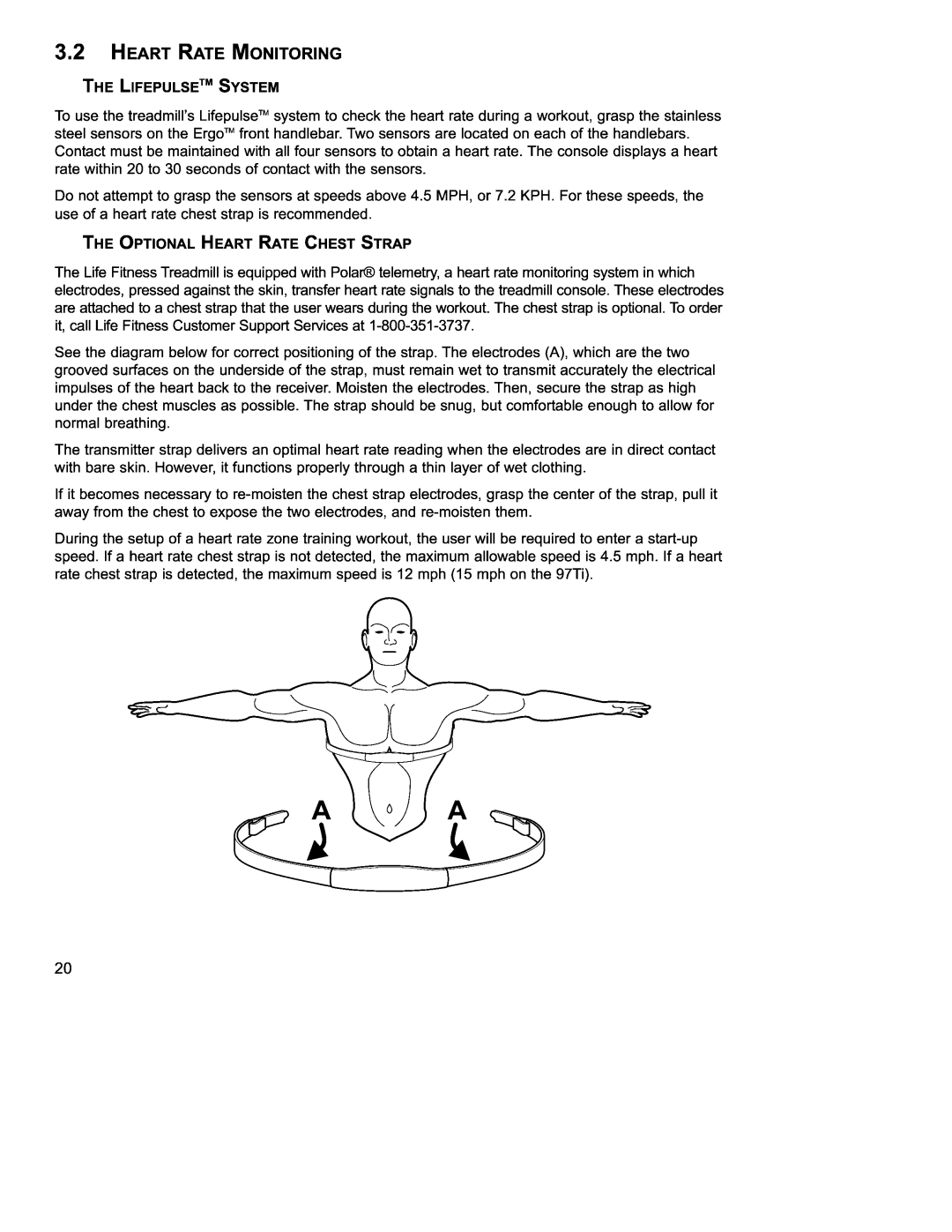 Life Fitness 97Ti operation manual 
