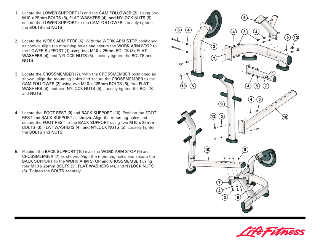 Life Fitness Ab Crunch Bench owner manual 